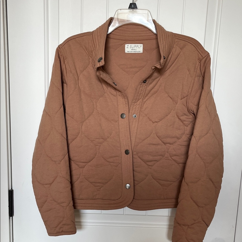 Z Supply Quilted Jacket in Brown